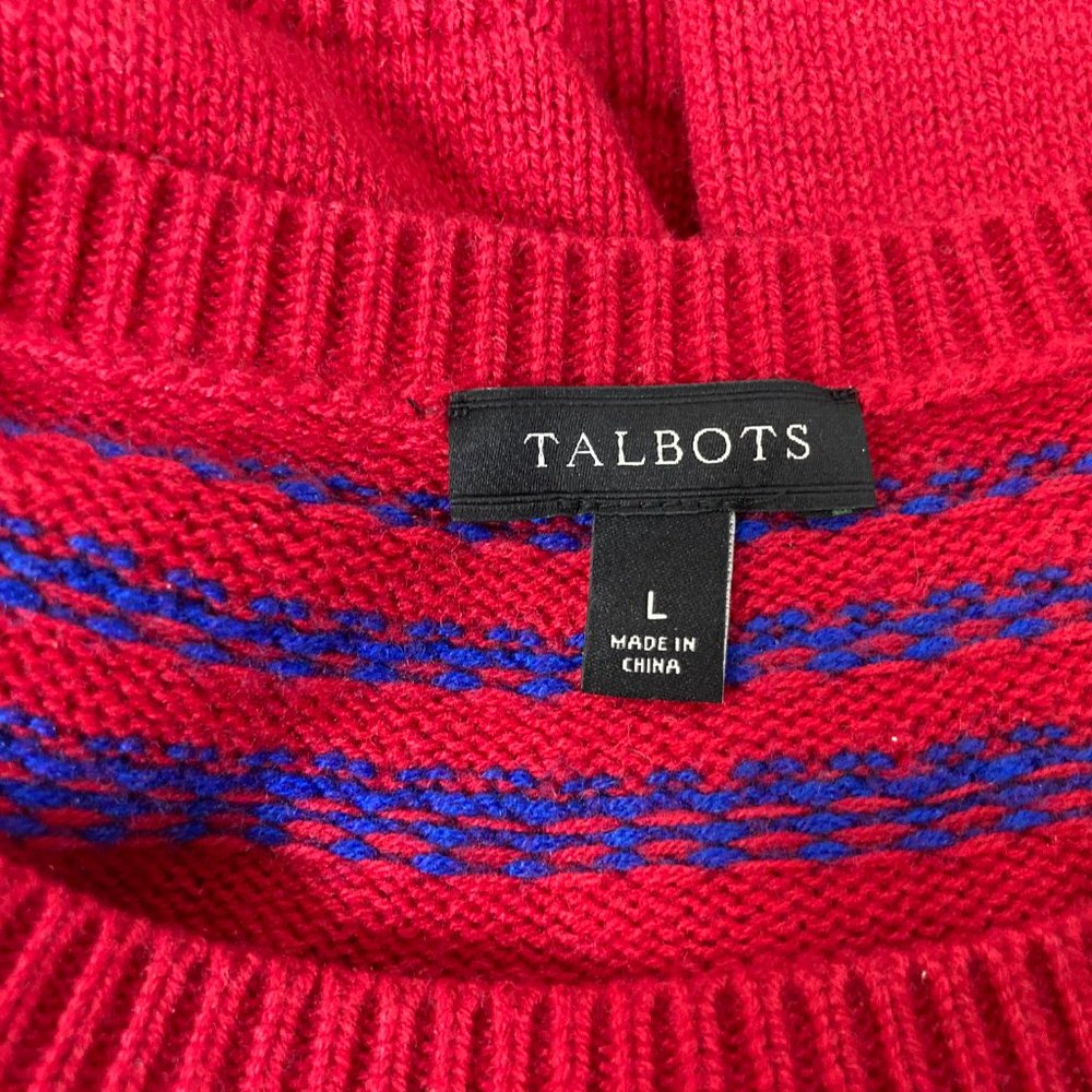 Talbots Nordic Button Detail Pullover Sweater - image 3